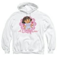 thumbnail image 1 of Popfunk Dora The Explorer A-Dora-Ble! Adult Pull-Over Hoodie, White, Medium, 1 of 5