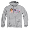 thumbnail image 1 of Popfunk Dora The Explorer And Boots Adult Pull-Over Hoodie, Athletic Heather, 2X-Large, 1 of 5