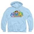 thumbnail image 1 of Popfunk Dora The Explorer Classic Logo With Boots And Swiper Adult Pull-Over Hoodie, Light Blue, 2X-Large, 1 of 5