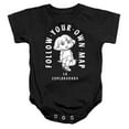thumbnail image 1 of Popfunk Dora The Explorer Follow Your Own Map Unisex Infant Snap Suit for Baby, Black, Large, 1 of 1