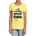 thumbnail image 1 of Popfunk Dora The Explorer LetÂ’S Stop And Think Women's T Shirt, Banana, 2X-Large, 1 of 4