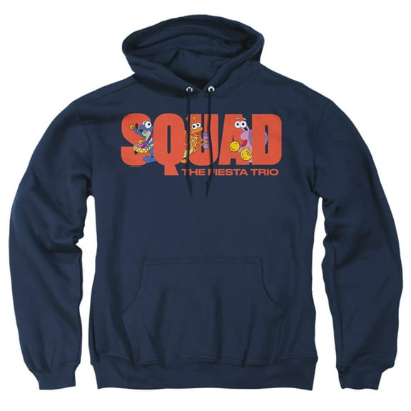 Popfunk Dora The Explorer Squad, The Fiesta Trio Adult Pull-Over Hoodie, Navy, Small