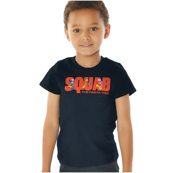 Popfunk Dora The Explorer Squad, The Fiesta Trio Kids T Shirt (2) for Toddler Boys and Girls, Navy