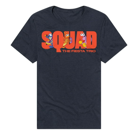 Popfunk Dora The Explorer Squad, The Fiesta Trio Unisex Adult Heathered Premium T Shirt (2X-Large) Navy