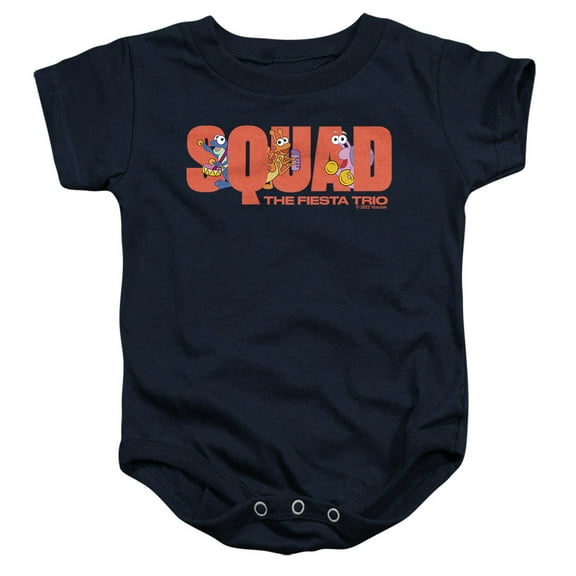 Popfunk Dora The Explorer Squad, The Fiesta Trio Unisex Infant Snap Suit for Baby, Navy, Large