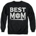 thumbnail image 1 of Popfunk Dungeons & Dragons Mother's Day Best Mom D20 Dark Unisex Adult Crewneck Sweatshirt, Black, Large, 1 of 5