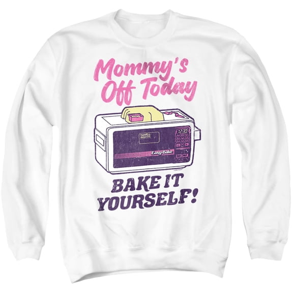 Popfunk Easy Bake Oven Mother's Day Bake It Yourself Unisex Adult Crewneck Sweatshirt, White, Large
