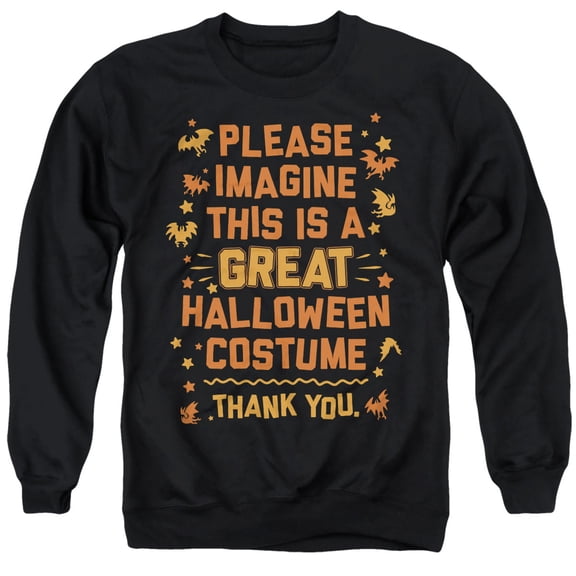 Popfunk Great Halloween Costume Unisex Adult Crewneck Sweatshirt, Black, Small