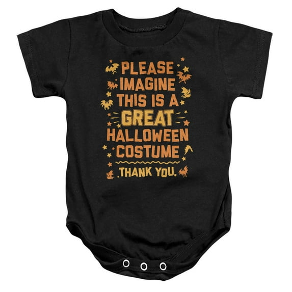 Popfunk Great Halloween Costume Unisex Infant Snap Suit for Baby, Black, Large