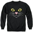 thumbnail image 1 of Popfunk Halloween Black Cat Costume Unisex Adult Crewneck Sweatshirt, Black, 4X-Large, 1 of 3
