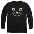 thumbnail image 1 of Popfunk Halloween Black Cat Costume Unisex Adult Long-Sleeve T Shirt, Black, Small, 1 of 3