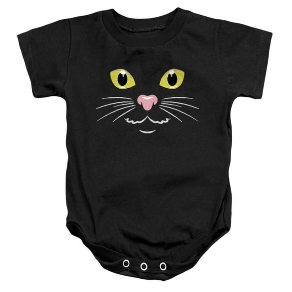 Popfunk Halloween Black Cat Costume Unisex Infant Snap Suit for Baby, Black, Large