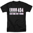 thumbnail image 1 of Popfunk Halloween Error 404 Costume Not Found Unisex Adult T Shirt, Black, Small, 1 of 2