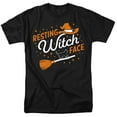 thumbnail image 1 of Popfunk Halloween Resting Witch Face Unisex Adult T Shirt, Black, 2X-Large, 1 of 2