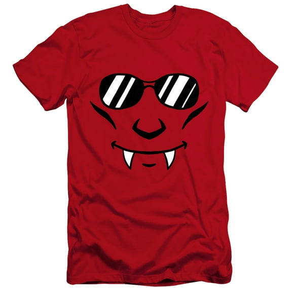 Popfunk Halloween Vampire Costume Unisex Adult Canvas Brand T Shirt, Red, Medium