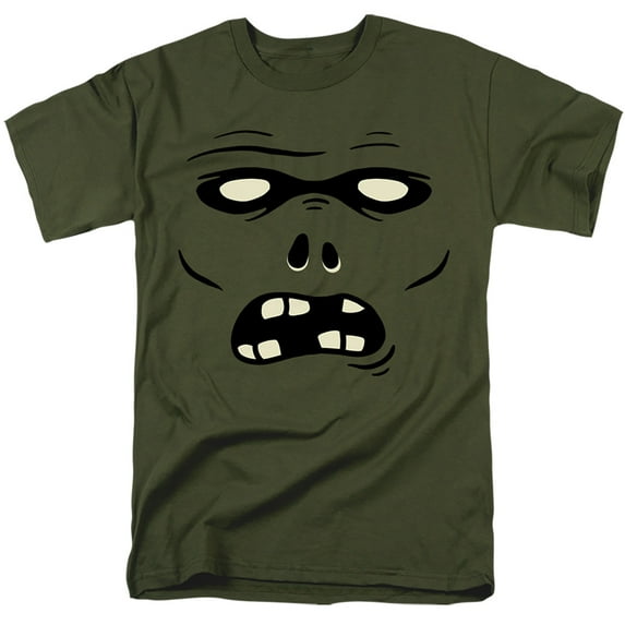 Popfunk Halloween Zombie Costume Unisex Adult T Shirt, Military Green, 2X-Large