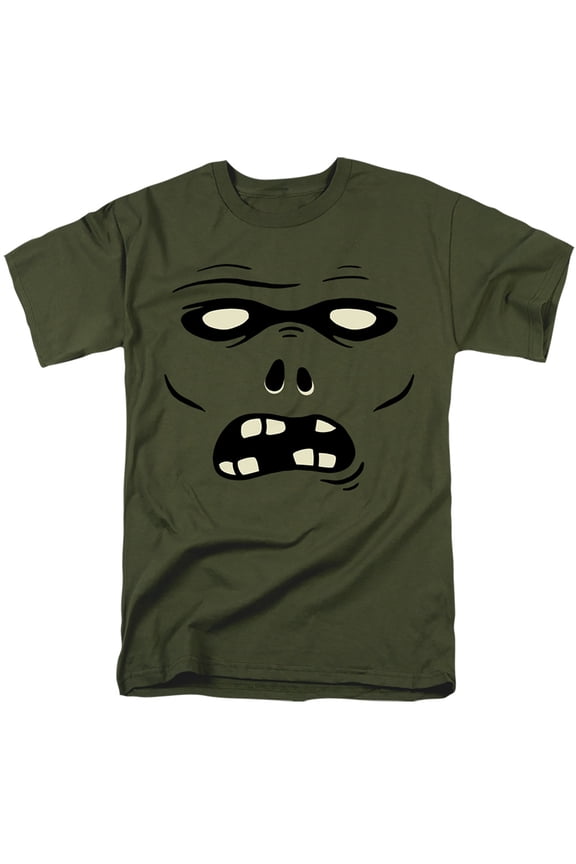 Halloween Zombie Costume Unisex Adult T Shirt, Military Green, Large
