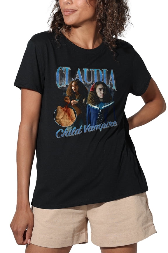 Popfunk Interview with The Vampire Claudia Homage Women's Loose T-Shirt, Black, Medium