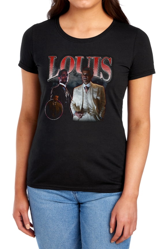 Popfunk Interview with The Vampire Louis Homage Women's T Shirt, Black, Medium