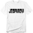 thumbnail image 1 of Popfunk Jeopardy Dark Logo Unisex Adult T Shirt, White, 2X-Large, 1 of 5