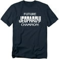 thumbnail image 1 of Popfunk Jeopardy Future Champion Unisex Adult T Shirt, Navy, X-Large, 1 of 5