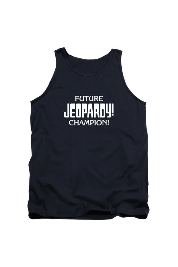 Popfunk Jeopardy Future Champion Unisex Adult Tank Top, Navy, Small