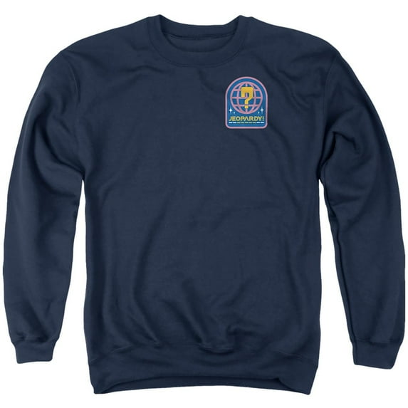 Popfunk Jeopardy Galaxy Unisex Adult Crewneck Sweatshirt, Navy, Small