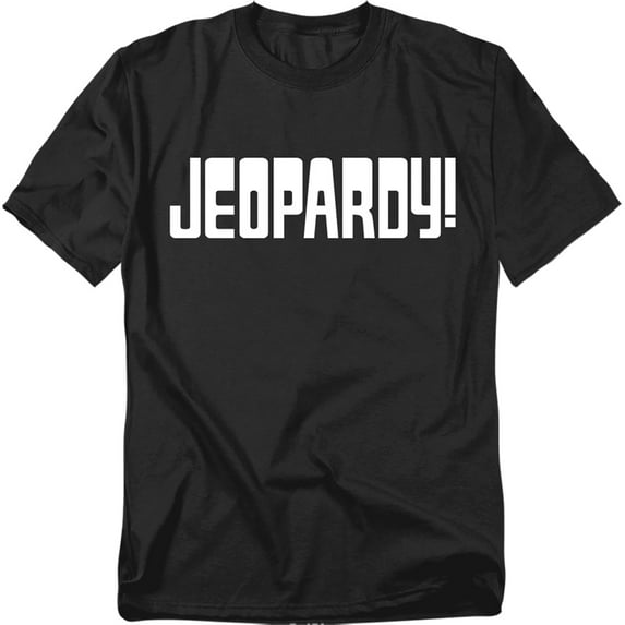Popfunk Jeopardy Light Logo Unisex Adult T Shirt, Black, 2X-Large