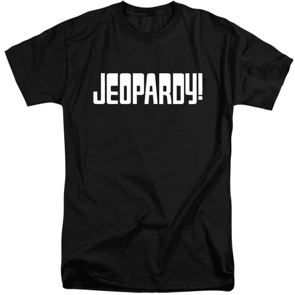 Popfunk Jeopardy Light Logo Unisex Adult Tall T Shirt (2X-Large) Black