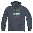 thumbnail image 1 of Popfunk Jeopardy Repeat Logo Unisex Adult Pull-Over Heather Hoodie, Navy Heather, 2X-Large, 1 of 4
