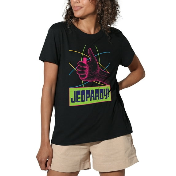 Popfunk Jeopardy What is.... Women's Loose T-Shirt, Black, Small