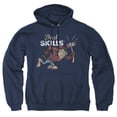 thumbnail image 1 of Popfunk Looney Tunes Father's Day Taz Dad Skills Adult Pull-Over Hoodie, Navy, Small, 1 of 5