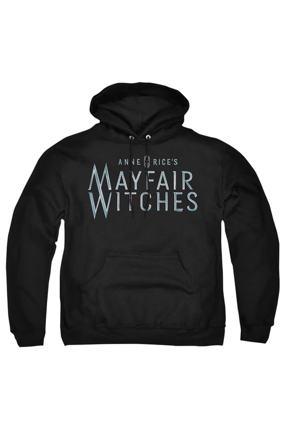 Popfunk Mayfair Witches Blue Logo Adult Pull-Over Hoodie, Black, Large