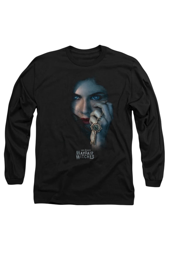Popfunk Mayfair Witches Rowan Key Art Unisex Adult Long-Sleeve T Shirt, Black, Small
