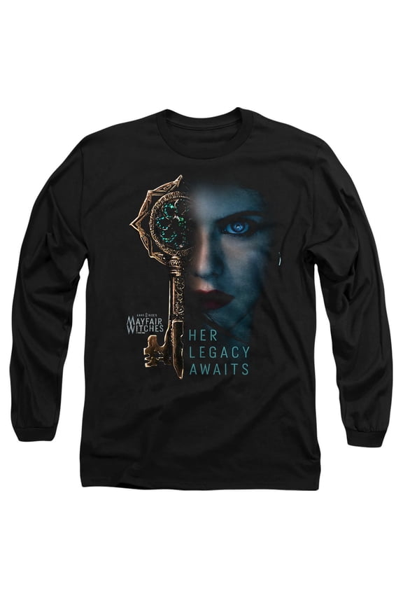 Popfunk Mayfair Witches Rowan Legacy Unisex Adult Long-Sleeve T Shirt, Black, Large