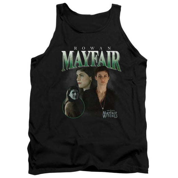 Popfunk Mayfair Witches Rowan Mayfair Bootleg Unisex Adult Tank Top, Black, Small