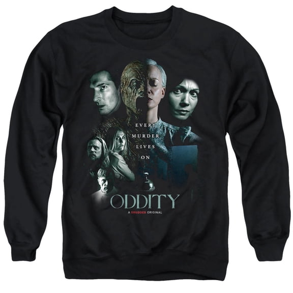 Popfunk Oddity Floating Heads Unisex Adult Crewneck Sweatshirt, Black, Medium