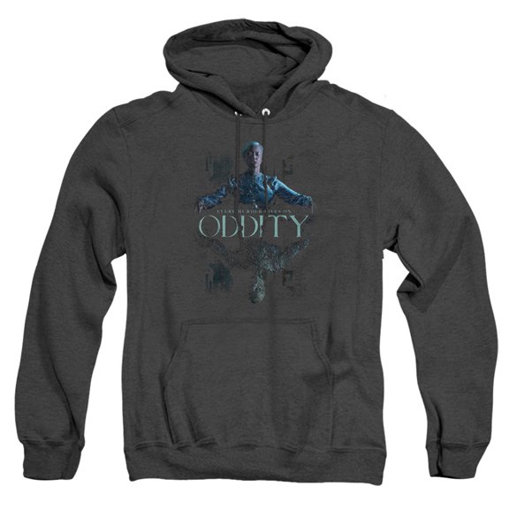 Popfunk Oddity Key Art Unisex Adult Pull-Over Heather Hoodie, Black Heather, 3X-Large