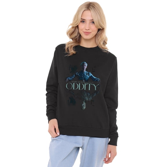 Popfunk Oddity Key Art Women's Crew Sweatshirt, Black, Small