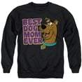 thumbnail image 1 of Popfunk Scooby-Doo Mother's Day Best Dog Mom Ever Unisex Adult Crewneck Sweatshirt, Black, 3X-Large, 1 of 5