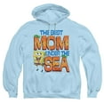 thumbnail image 1 of Popfunk SpongeBob SquarePants Mother's Day Best Mom Under the Sea Adult Pull-Over Hoodie, Light Blue, 2X-Large, 1 of 5