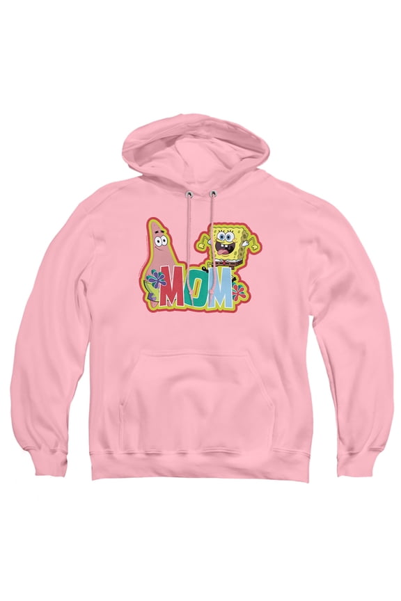 Popfunk SpongeBob SquarePants Mother's Day Mom Adult Pull-Over Hoodie, Pink, Small