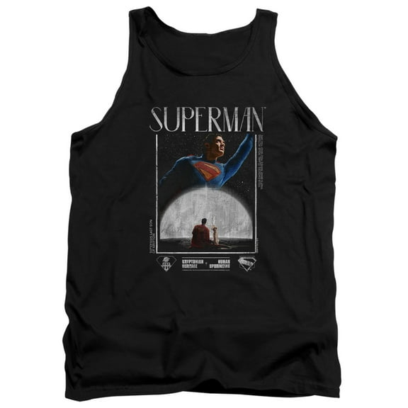 Popfunk Superman (2025) Movie Poster Unisex Adult Tank Top, Black, Small
