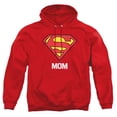 thumbnail image 1 of Popfunk Superman Super Mom Mother's Day Adult Pull-Over Hoodie, Red, X-Large, 1 of 5