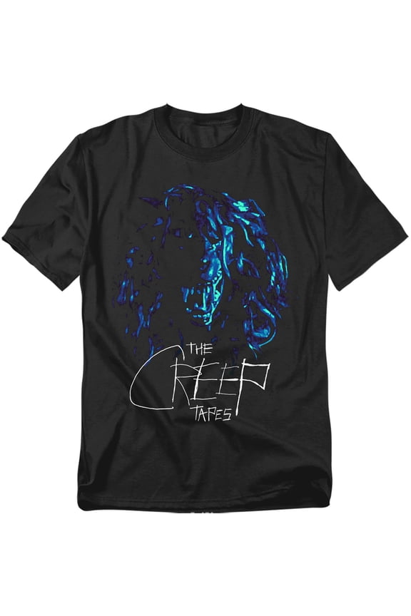 Popfunk The Creep Tapes Wolf Mask Unisex Adult T Shirt, Black, Medium