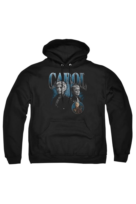 Popfunk The Walking Dead - Daryl Dixon Carol Homage Adult Pull-Over Hoodie, Black, Medium