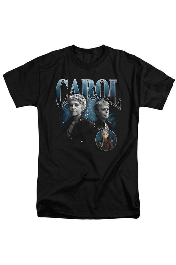 Popfunk The Walking Dead - Daryl Dixon Carol Homage Unisex Adult Tall T Shirt (2X-Large) Black