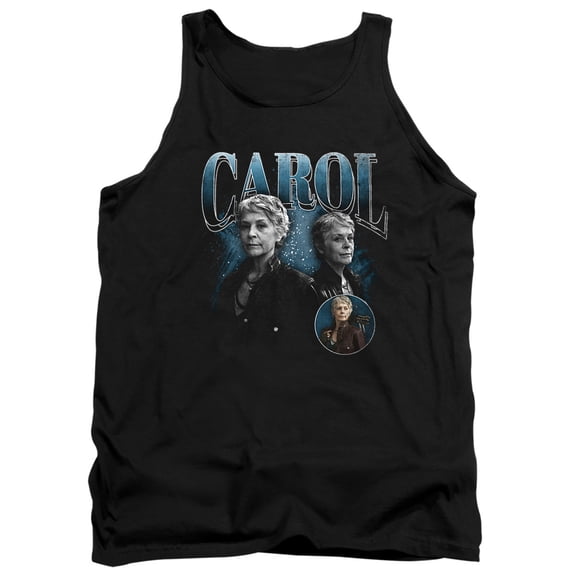 Popfunk The Walking Dead - Daryl Dixon Carol Homage Unisex Adult Tank Top, Black, X-Large
