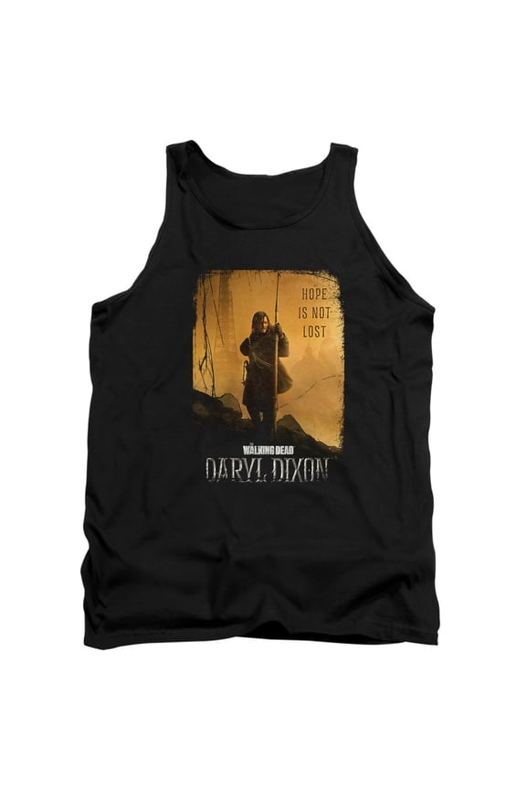 Popfunk The Walking Dead - Daryl Dixon Daryl Dixon Poster Unisex Adult Tank Top, Black, Large