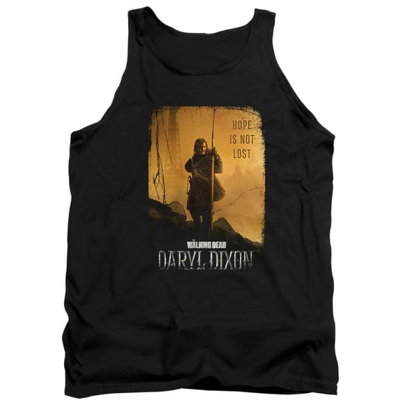Popfunk The Walking Dead - Daryl Dixon Daryl Dixon Poster Unisex Adult Tank Top, Black, Medium